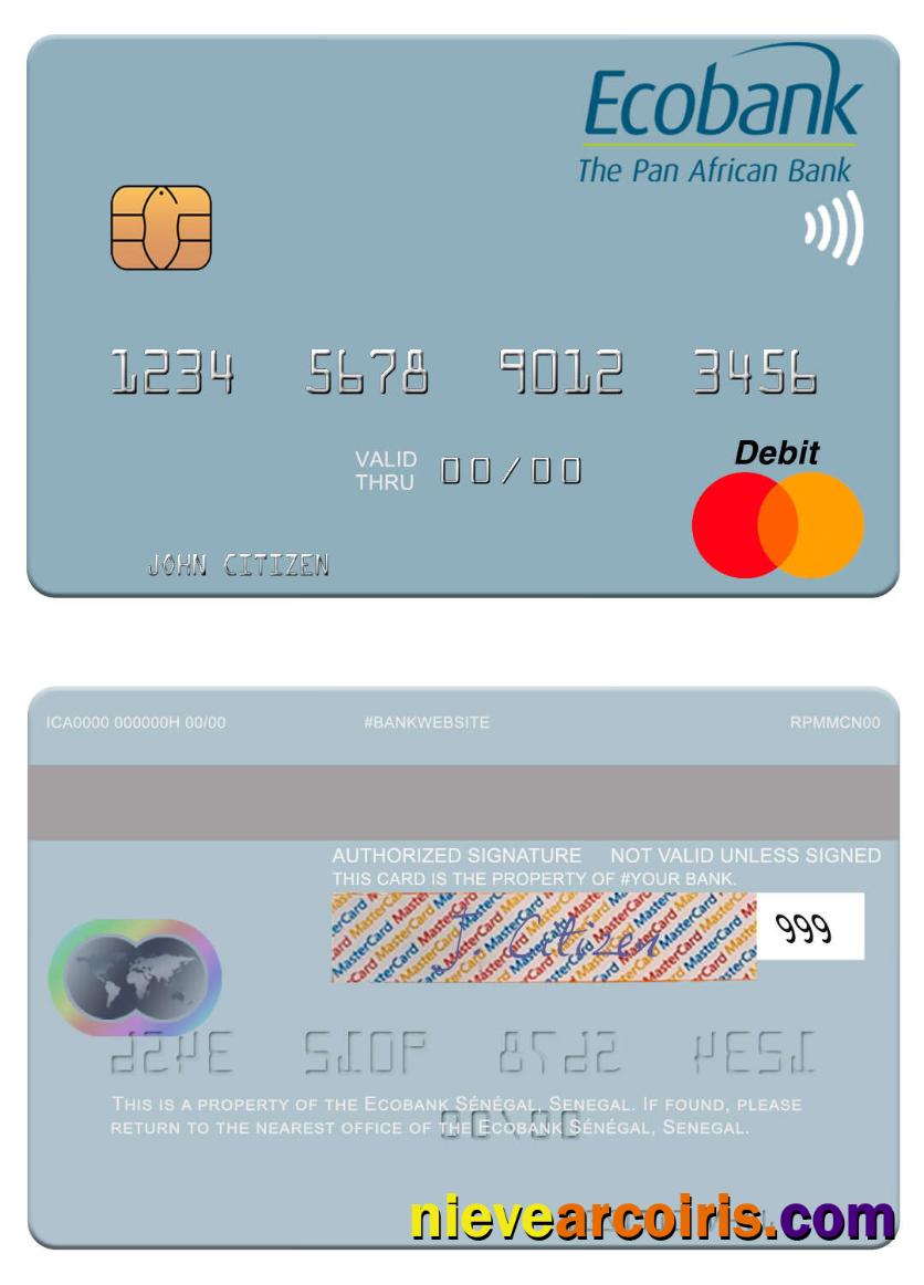 Senegal Ecobank Sénégal mastercard